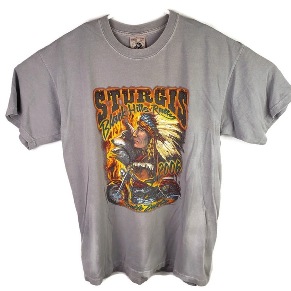 Anvil Other - Vintage Sturgis Black Hills Run T-shirt Medium